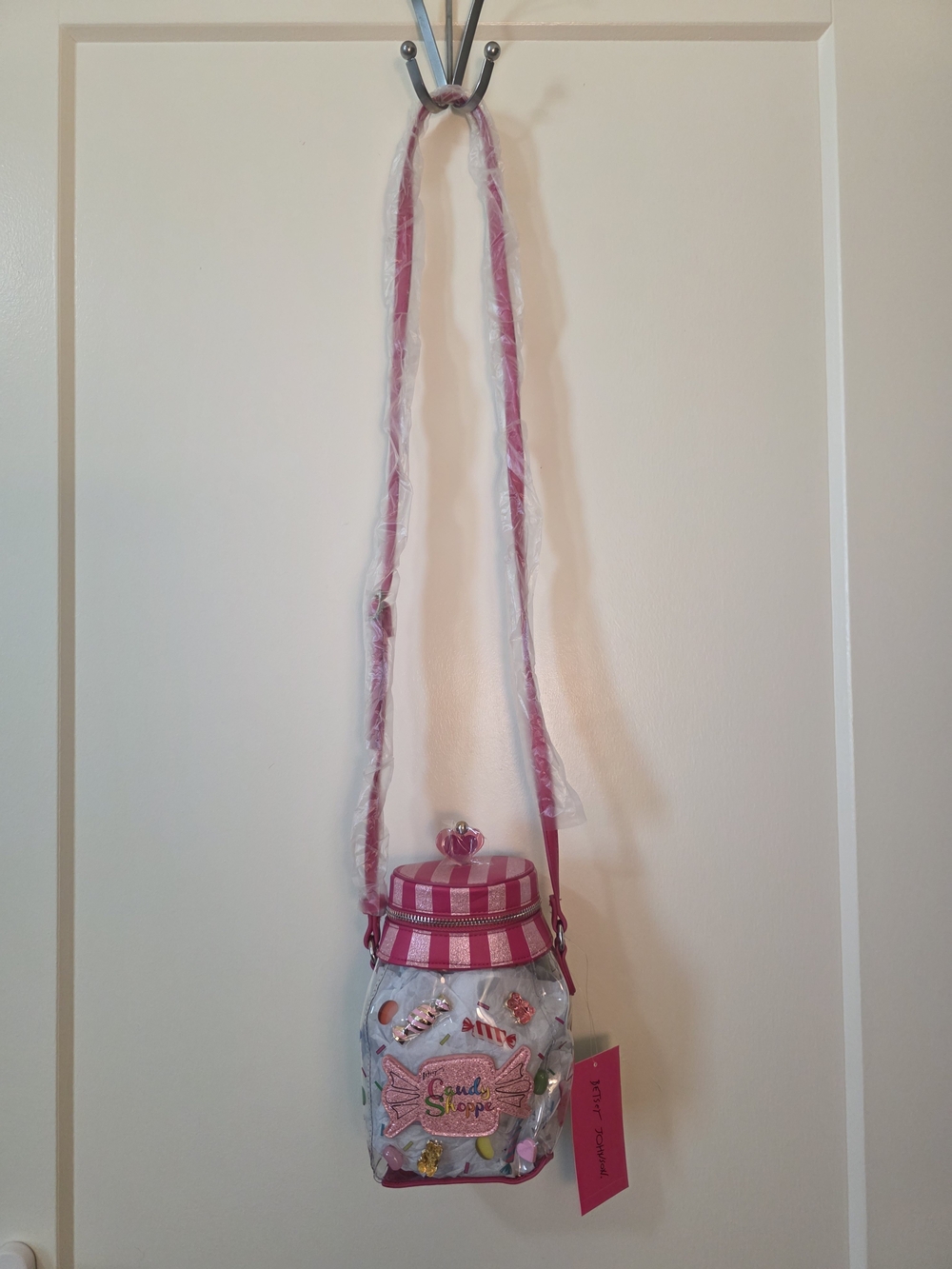 Betsy Johnson Candy Shoppe Clear Pink Bag NWT - Picture 9 of 10